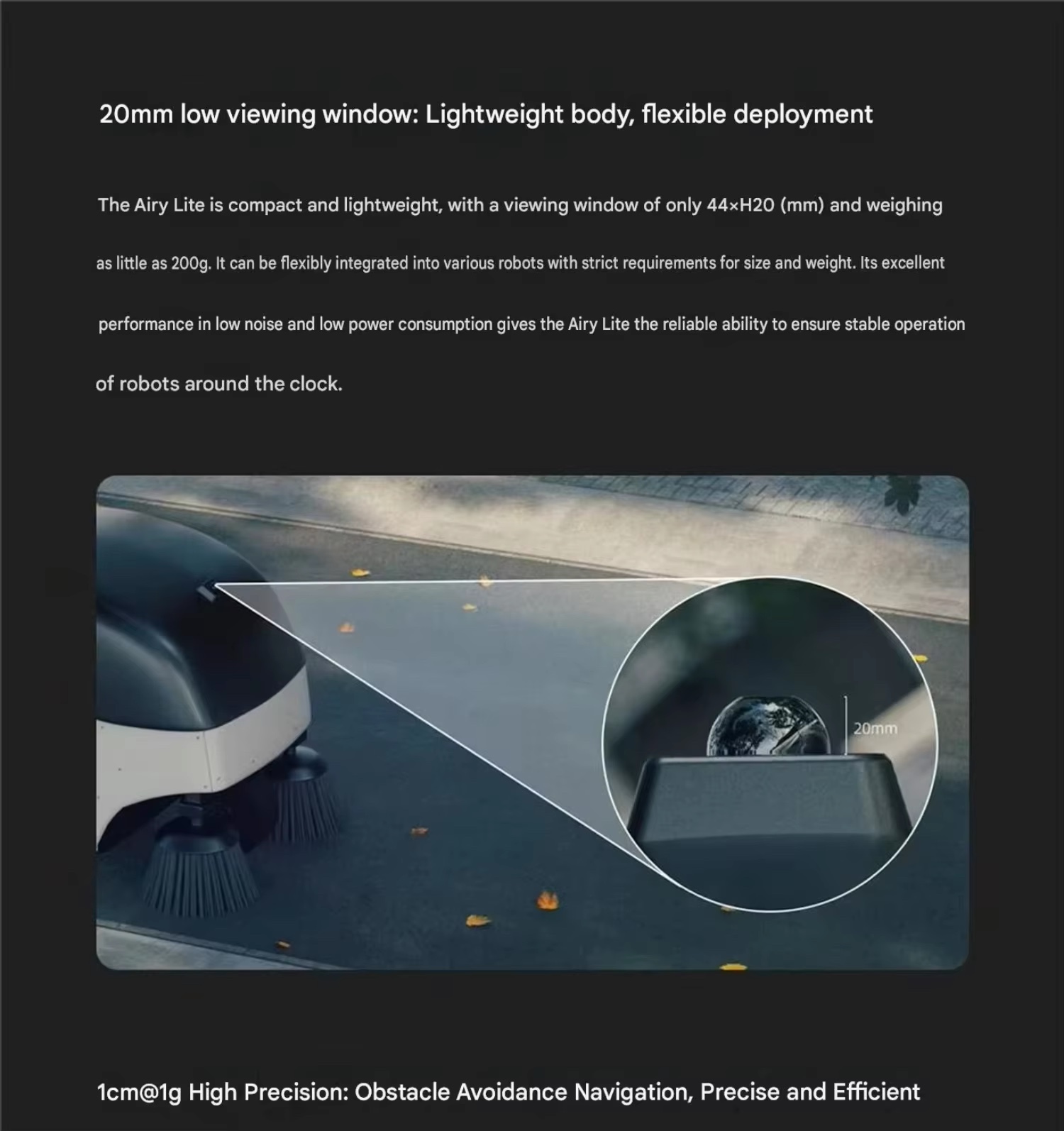 Airy Lite 20 millimeter low detection window