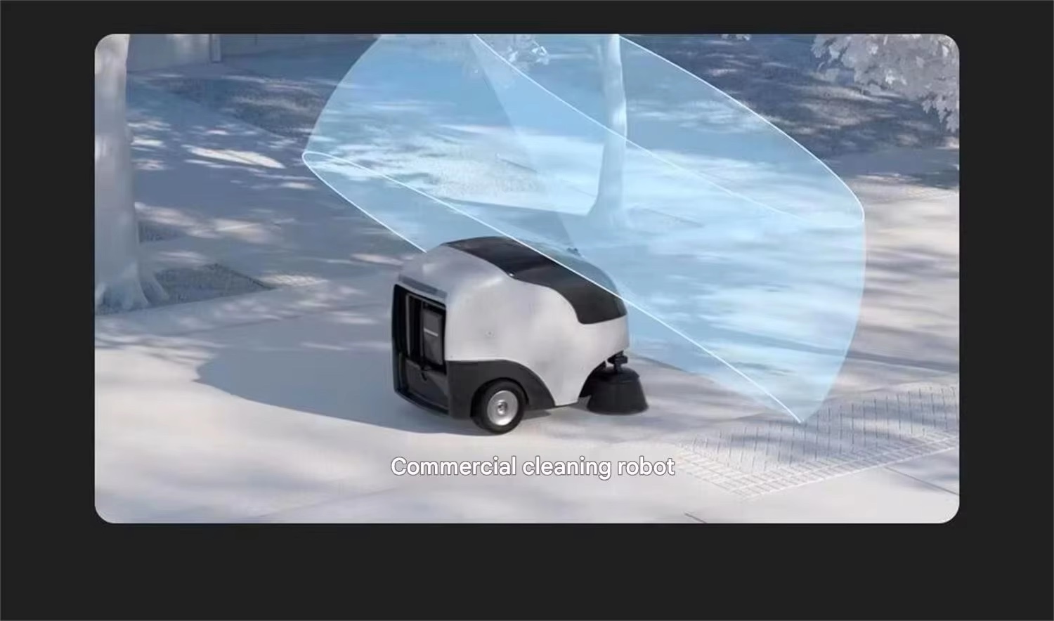 Airy Lite commercial cleaning robot application