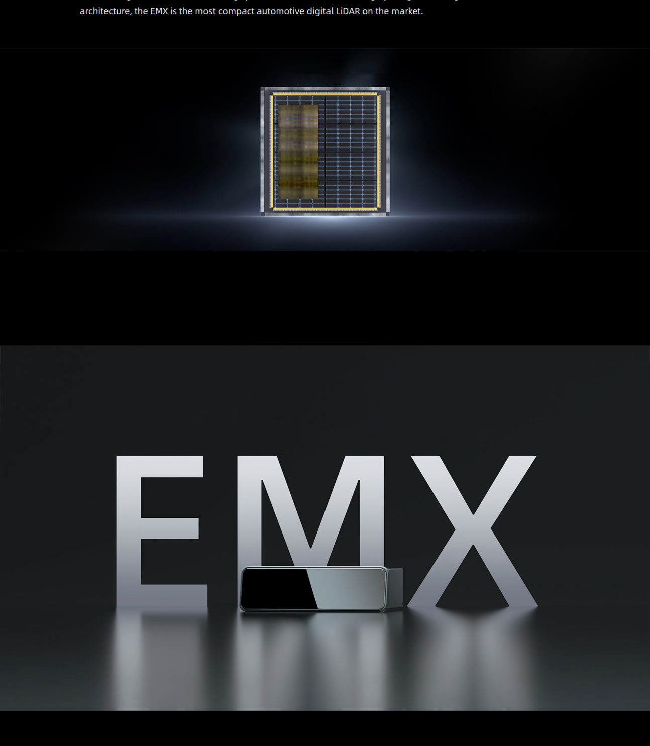EMX automotive digital LiDAR overview, point cloud performance and specifications, section 5 of 5