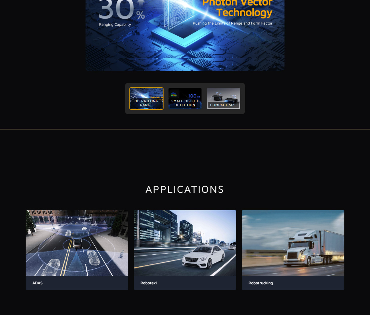 Hesai ETX product overview, key specifications and applications, section 3 of 3