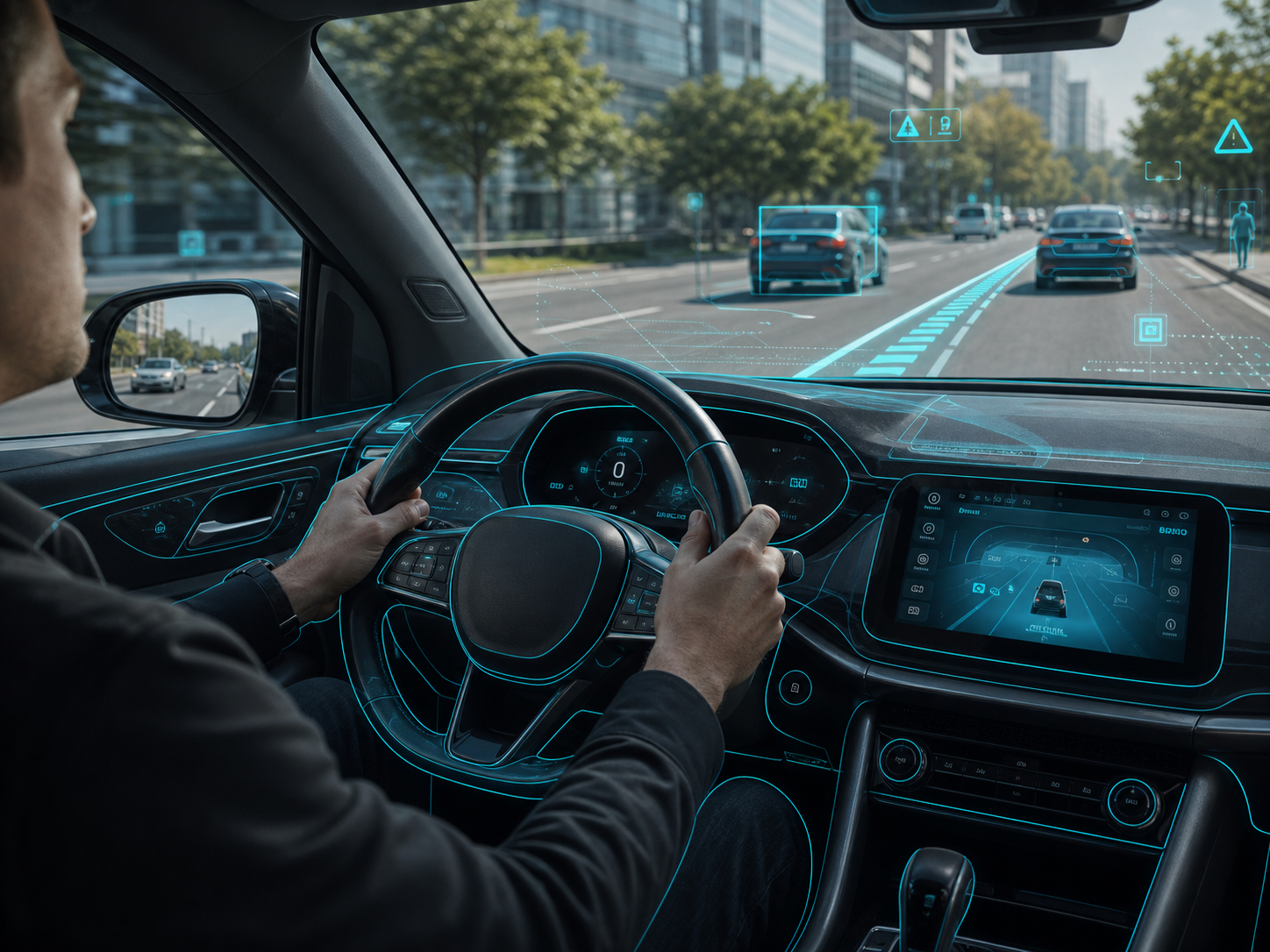 Driver using an AI-assisted smart cockpit